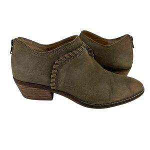 Lucky Brand Fawnn Suede Leather Ankle Booties Size 8.5